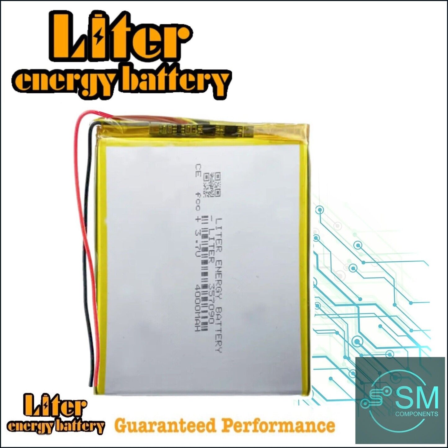 BMPro BM Pro+ Lithium Polymer Ion Battery LiPo Liter Energy 4000mAh 3.7V 357090