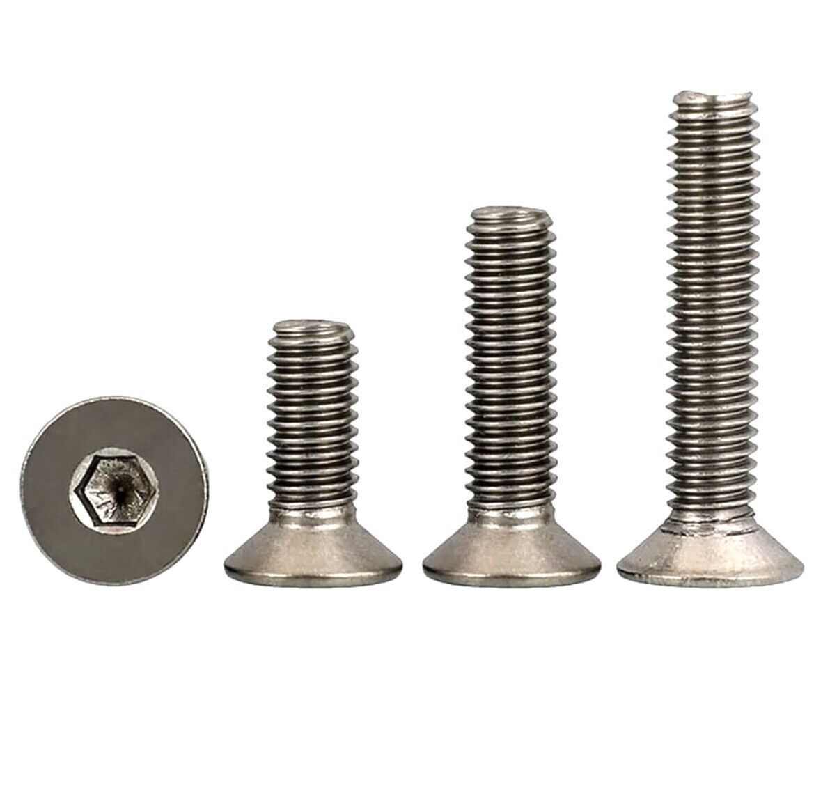 5-10PCS X Titanium Countersunk & Button Head Screws & Nuts Pure Grade 2-Ta2