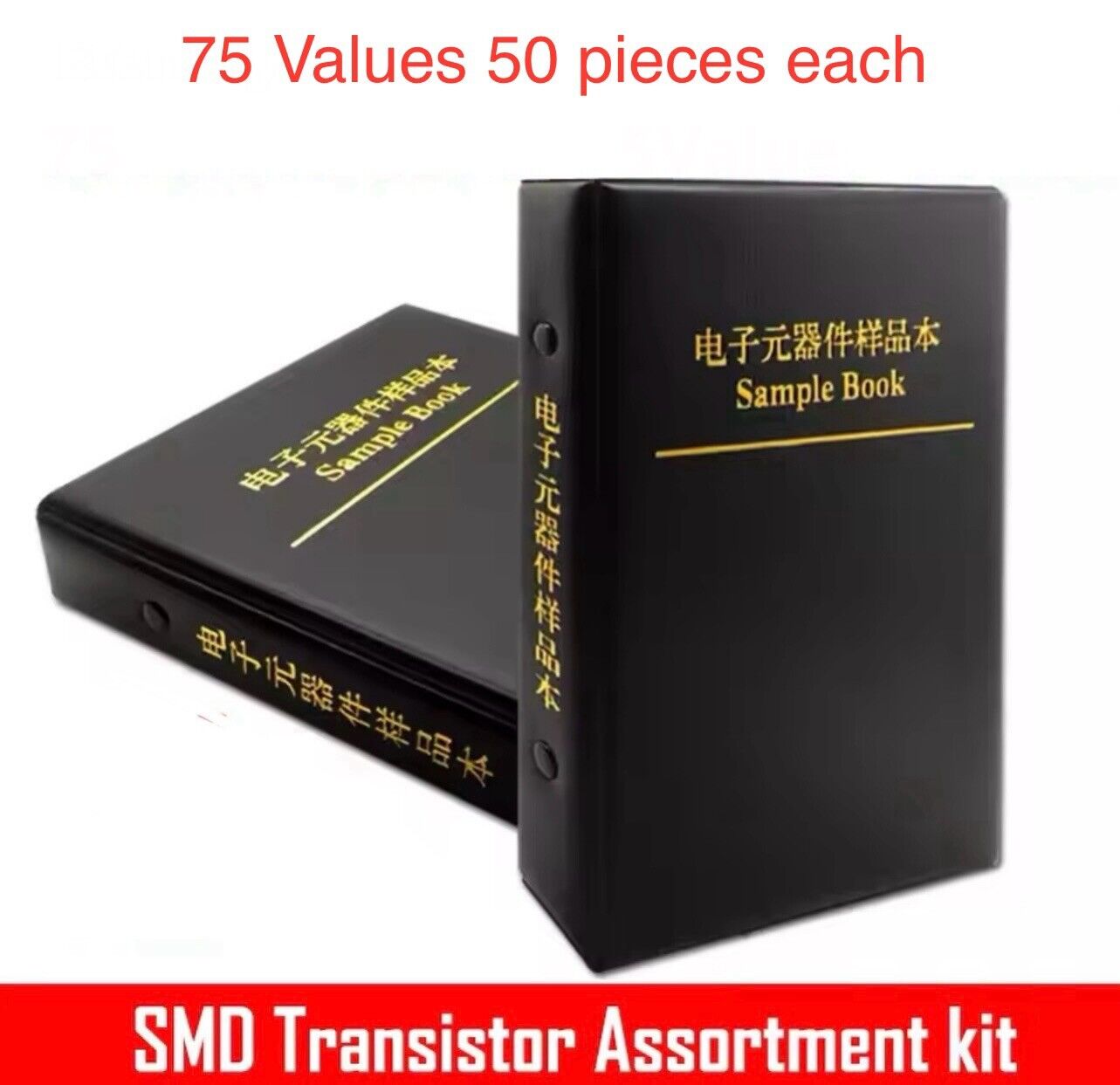 3750PCS SMD Transistors 2T1 J3 2TY TL431 A1015 A3 75 Value 50 Each Sample Book