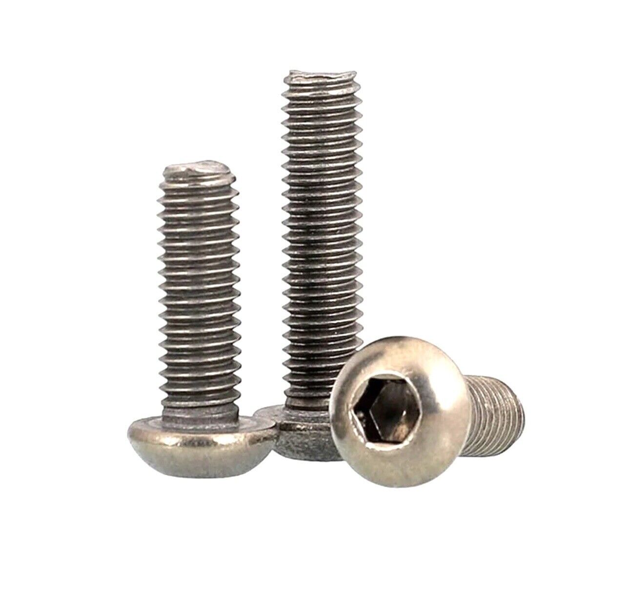 5-10PCS X Titanium Countersunk & Button Head Screws & Nuts Pure Grade 2-Ta2