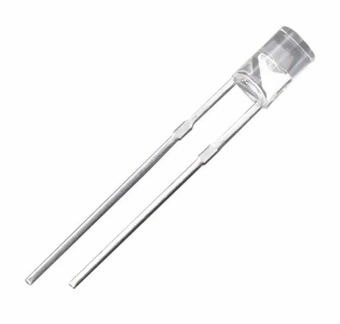 100PCS 3mm Flat Top COOL WHITE 8000K Led Light Emitting Diode Clear NO EDGE