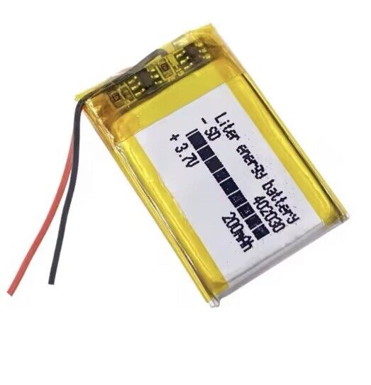 1 X Liter Energy Polymer Lithium Ion Battery LiPo 200mA 3.7V 402030 4x20x30