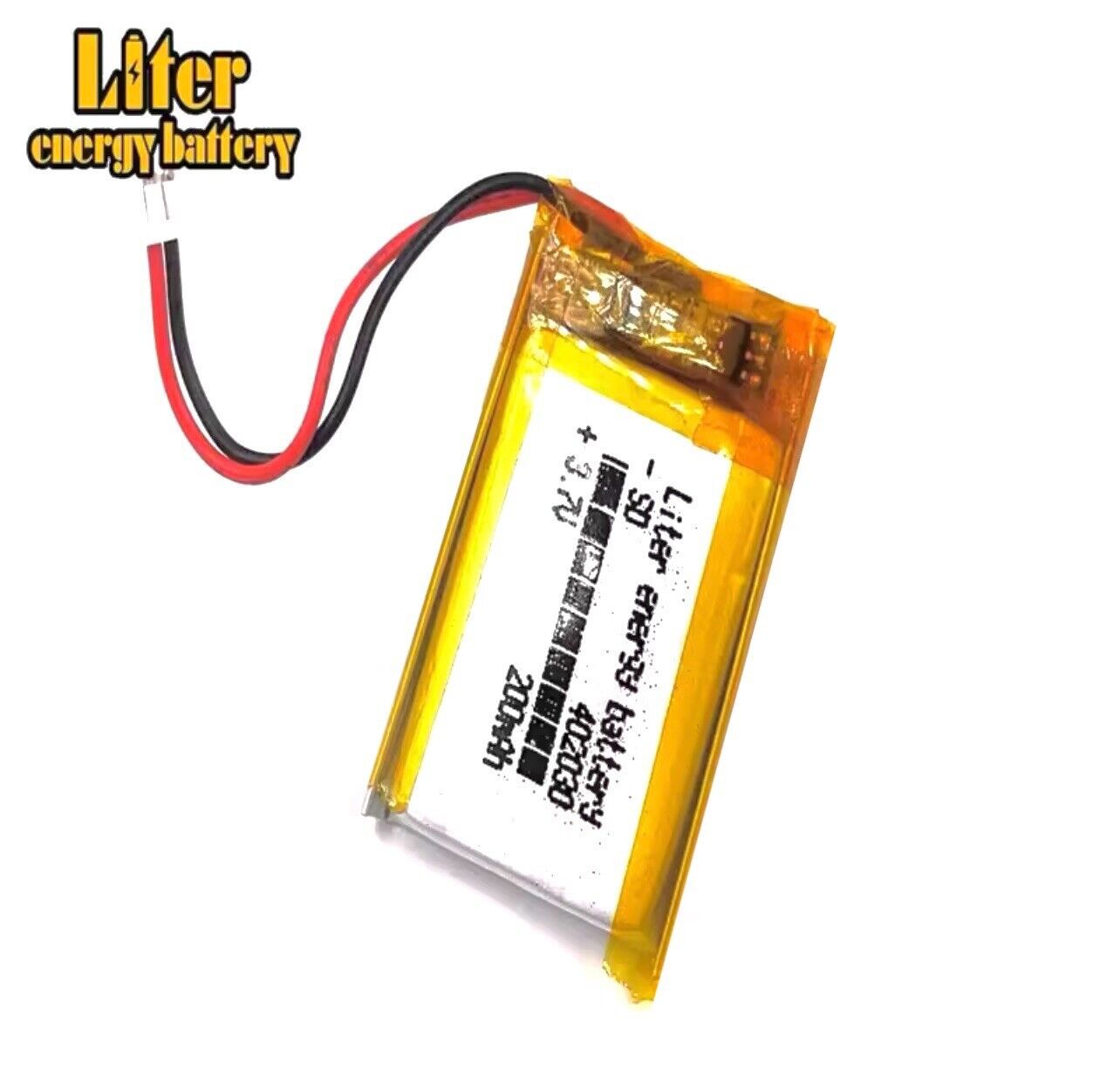 1 X Polymer Lithium Ion Battery LiPo 200mA 3.7V 402030 4x20x30mm JST-1.25mm Plug