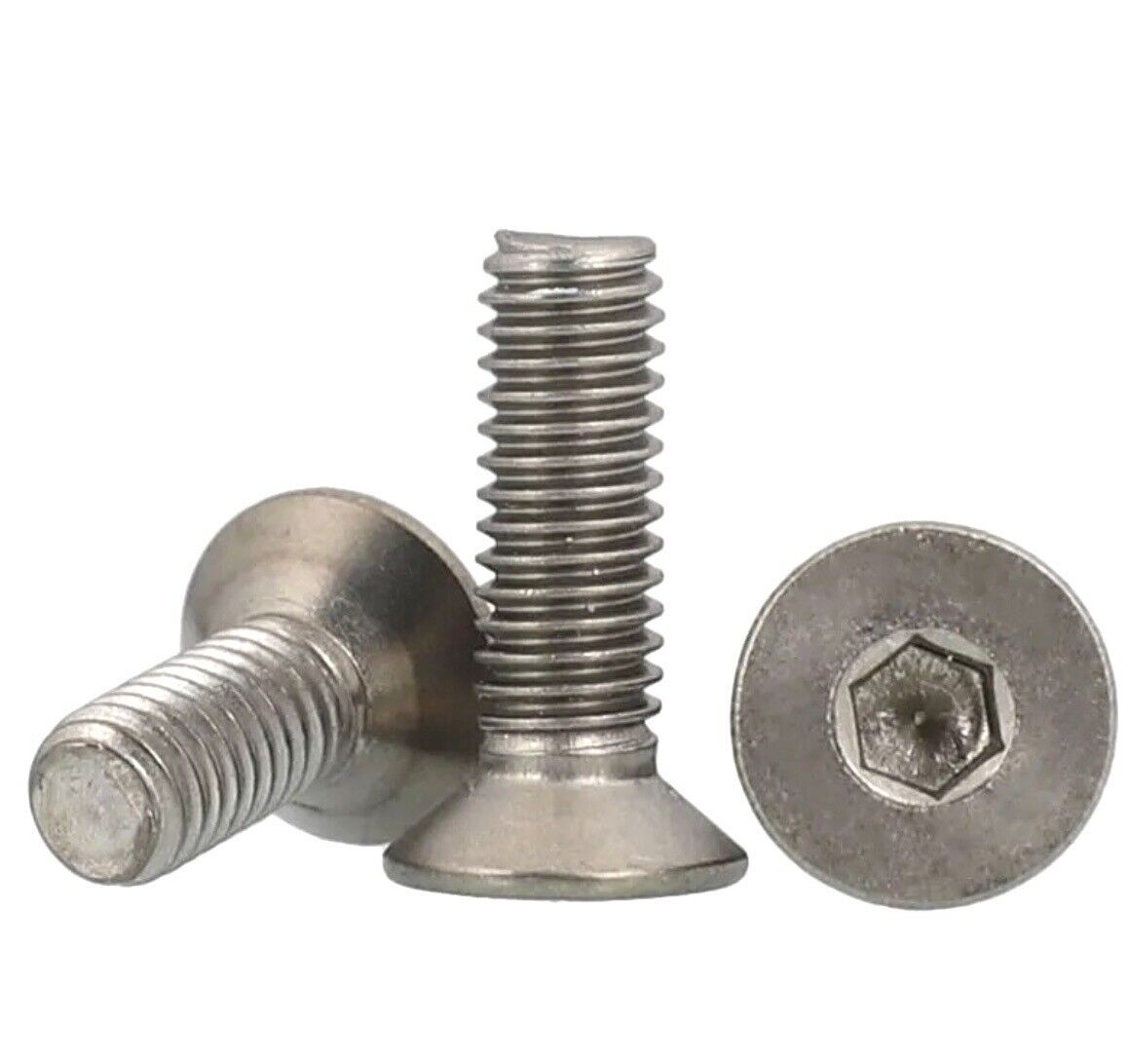 5-10PCS X Titanium Countersunk & Button Head Screws & Nuts Pure Grade 2-Ta2