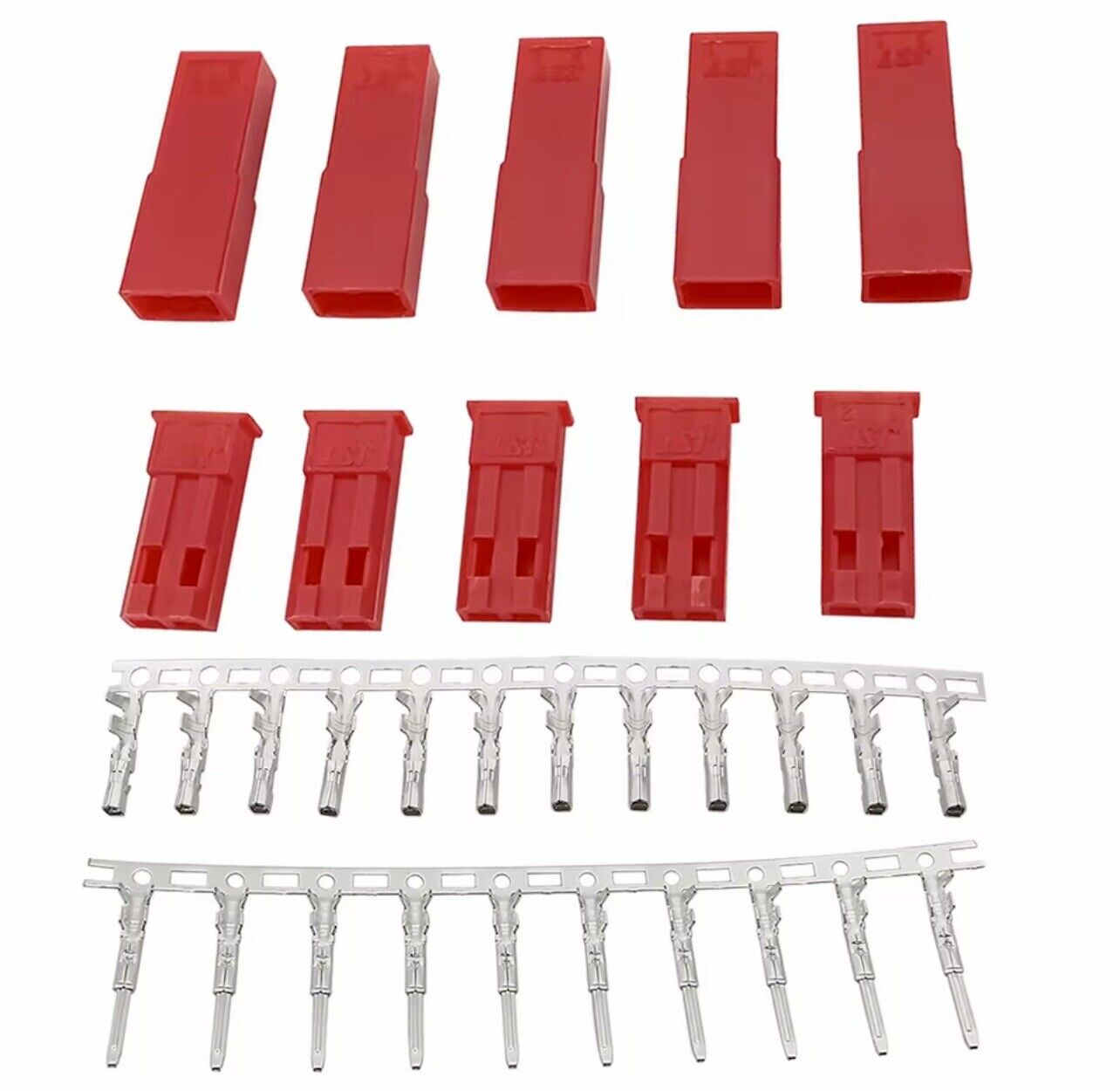 10 Sets 2.54mm JST Male/Female Pin JST-2P Wire/Housing Crimp Terminal Connectors