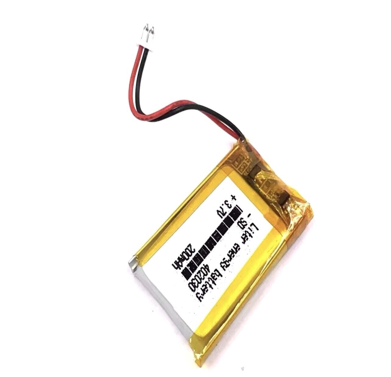 1 X Polymer Lithium Ion Battery LiPo 200mA 3.7V 402030 4x20x30mm JST-1.25mm Plug