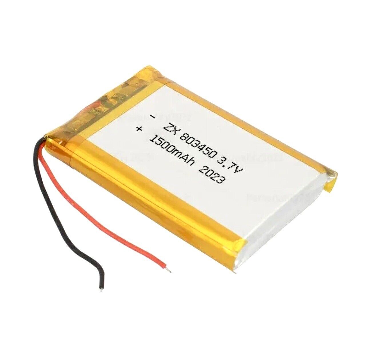 1 X Lithium Polymer Ion Battery LiPo 1500mAh 3.7V 803450 34mm x 50mm x 8mm