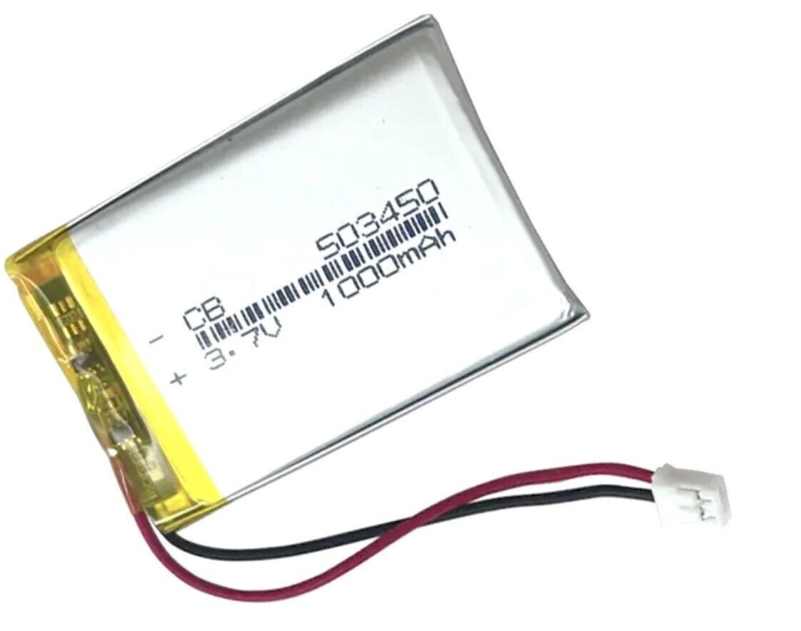 1 X Lithium Polymer Ion Battery LiPo 1000mAh 3.7V 503450 5x34x50mm PH2.0 Connect