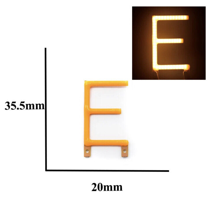 3V LED COB Rigid Filament A-Z Letters 2200K Party Name Birthday Light Emitting