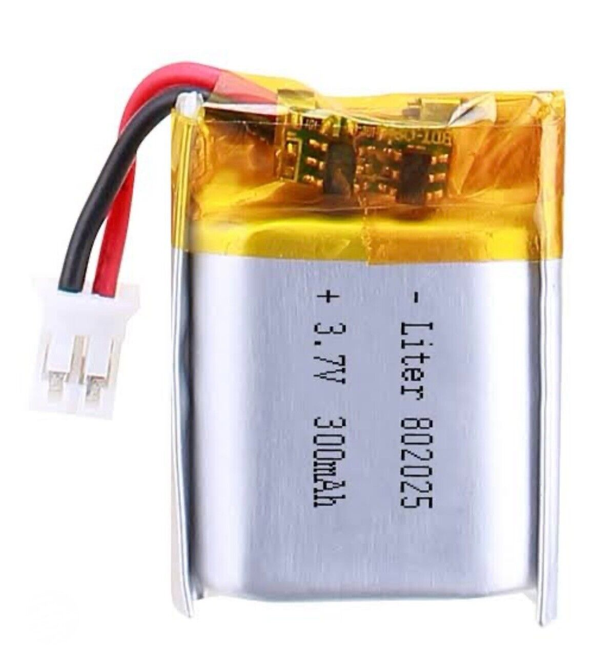 1 X Polymer Lithium Ion Battery LiPo 300mA 3.7V 802025 8X20X25 PH-2.0 Connector