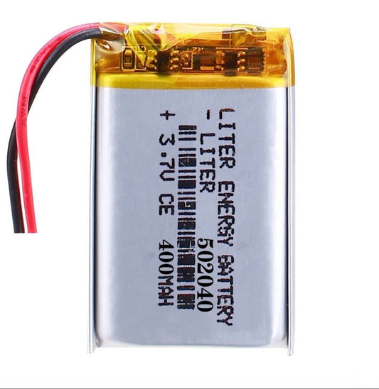 1 X Lithium Polymer Battery LiPo Liter Energy 400mA 3.7V 502040 5X20X40mm DIY