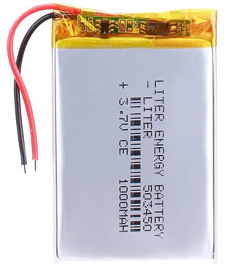 1 X Lithium Polymer Battery Ion LiPo Liter Energy 1000mAh 3.7V 503450 50x34x50mm