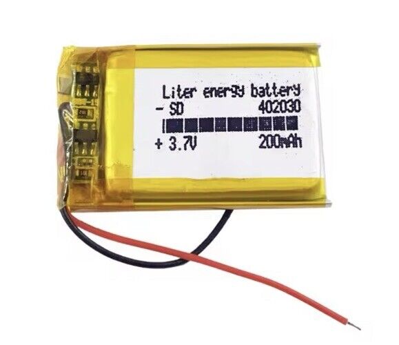 1 X Liter Energy Polymer Lithium Ion Battery LiPo 200mA 3.7V 402030 4x20x30