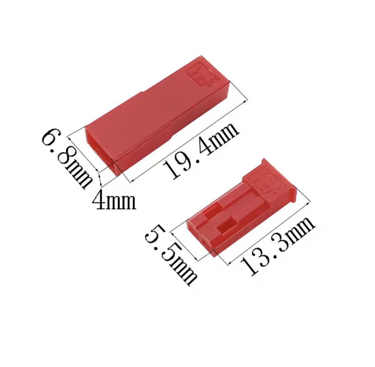 10 Sets 2.54mm JST Male/Female Pin JST-2P Wire/Housing Crimp Terminal Connectors