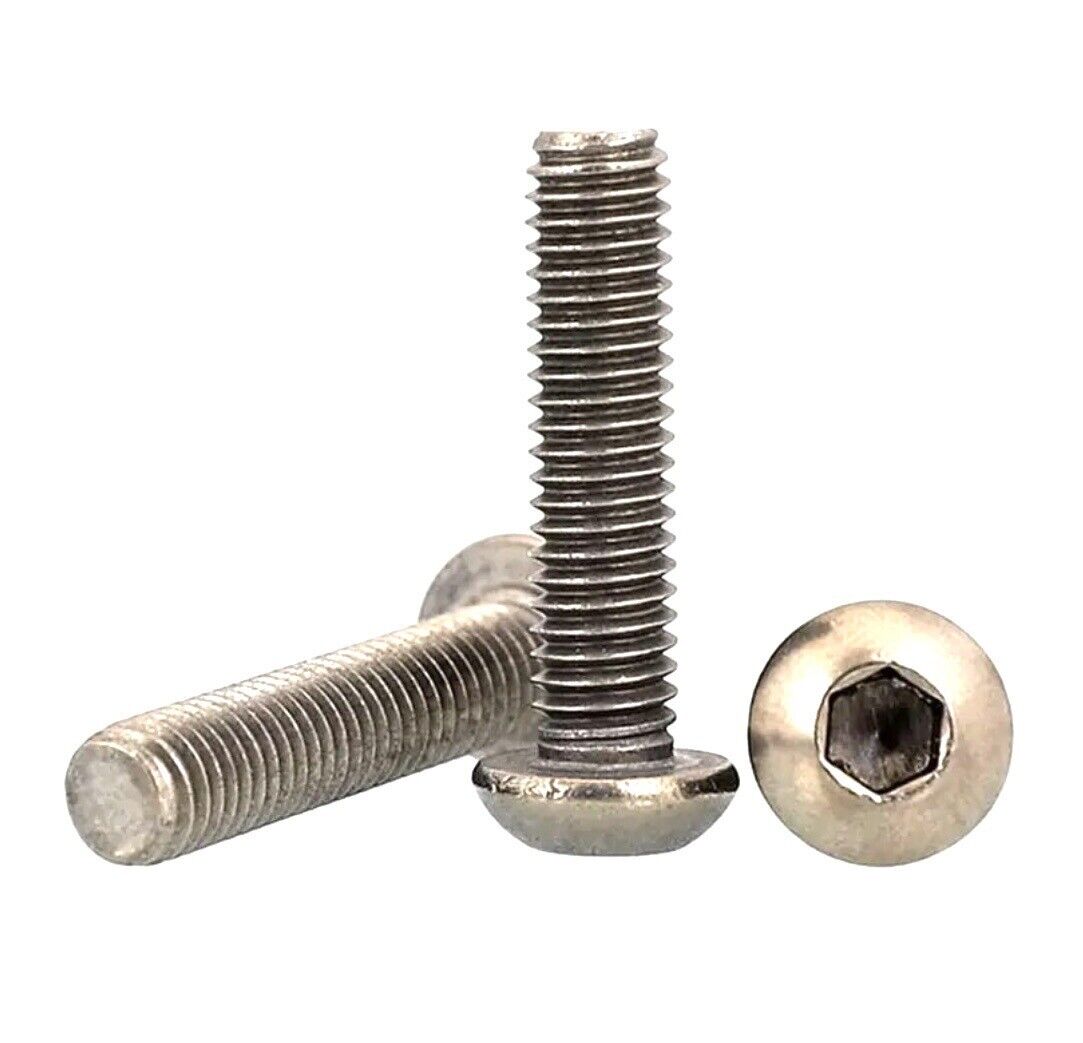 5-10PCS X Titanium Countersunk & Button Head Screws & Nuts Pure Grade 2-Ta2