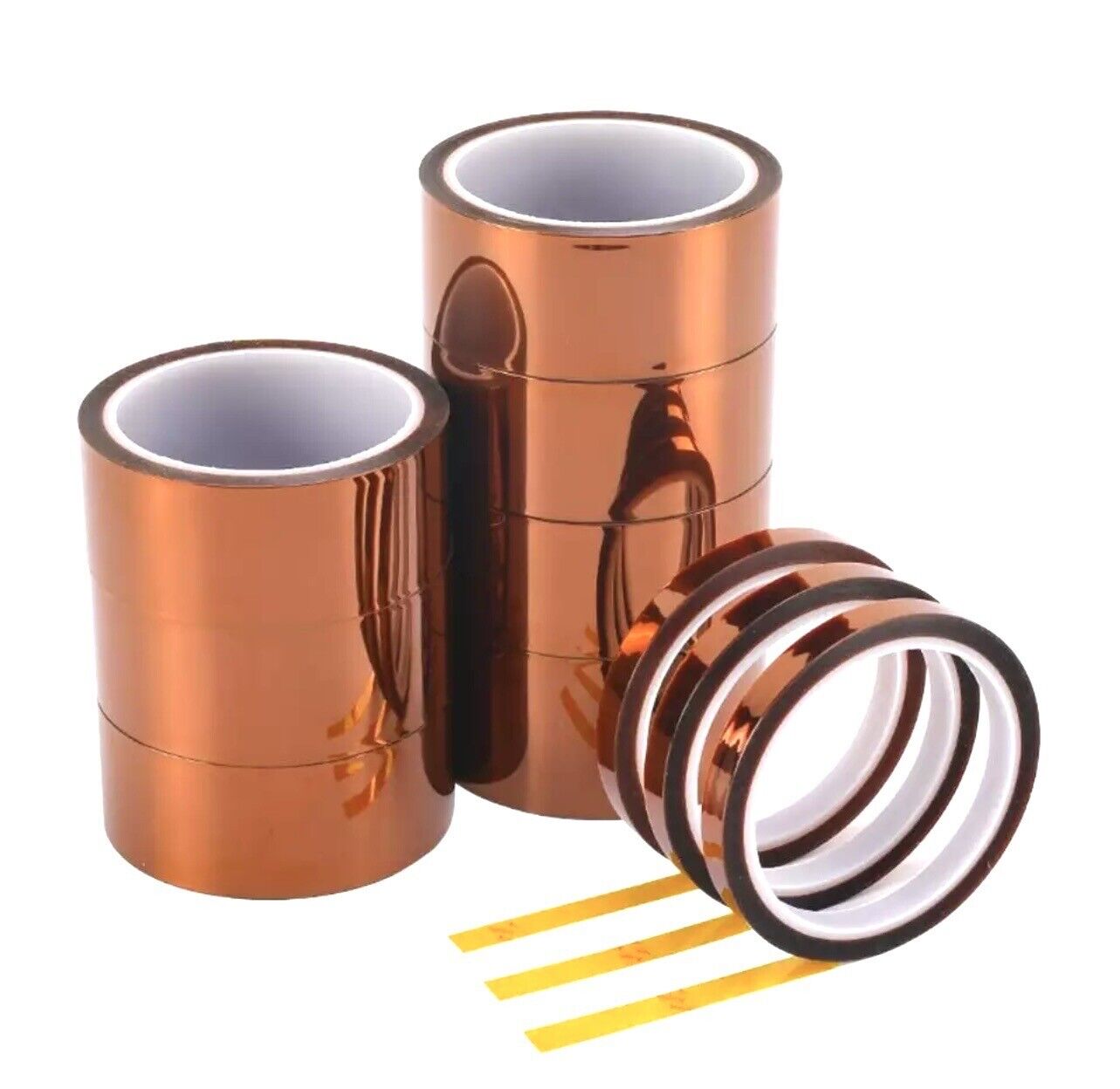 33Mtr Roll 3mm-25mm Kapton Tape High Temperature Heat Resistant Polyimide