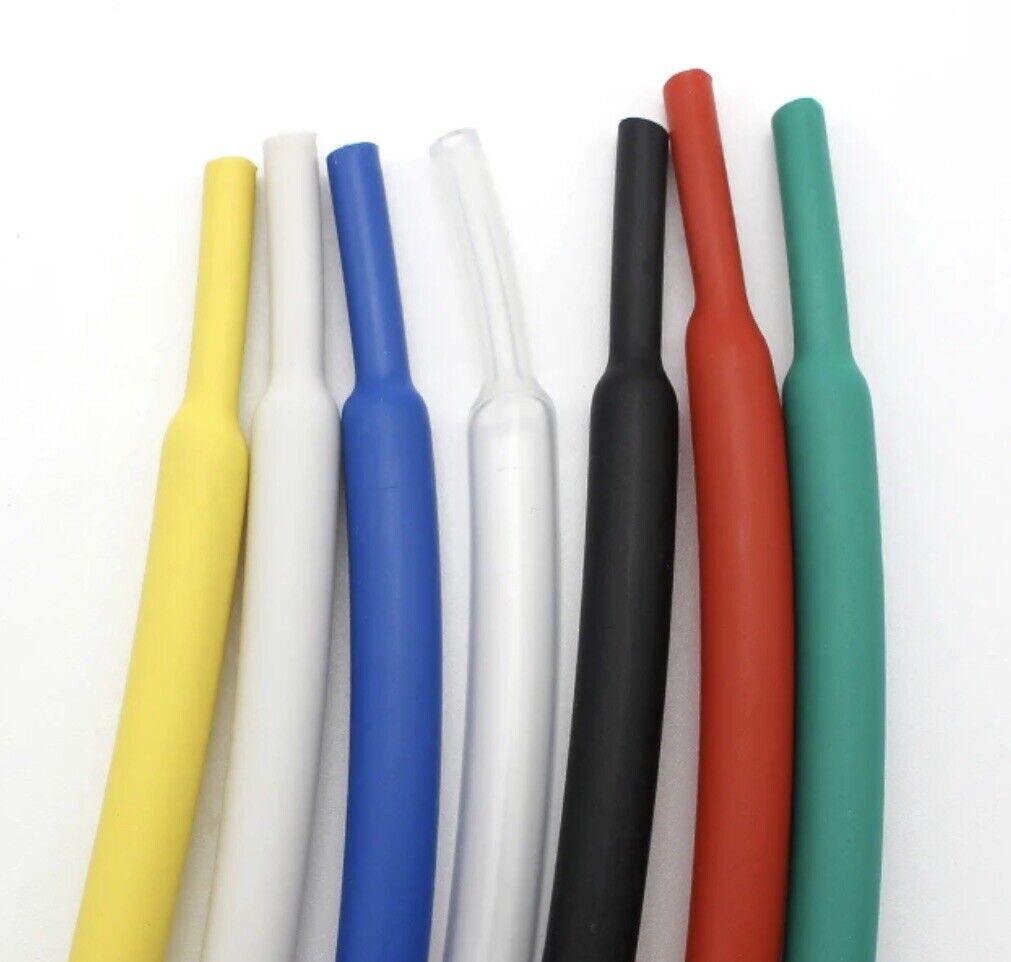 Heat Shrink Sleeving Wire Shrink Wrap Tubing 2:1 All Colours 1MM-12MM 2MTRS