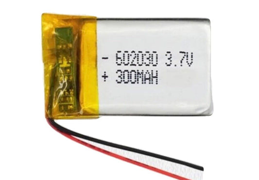 1 X Polymer Lithium Ion Battery LiPo 300mA 3.7V 602030 6X20X30 Inc Protection