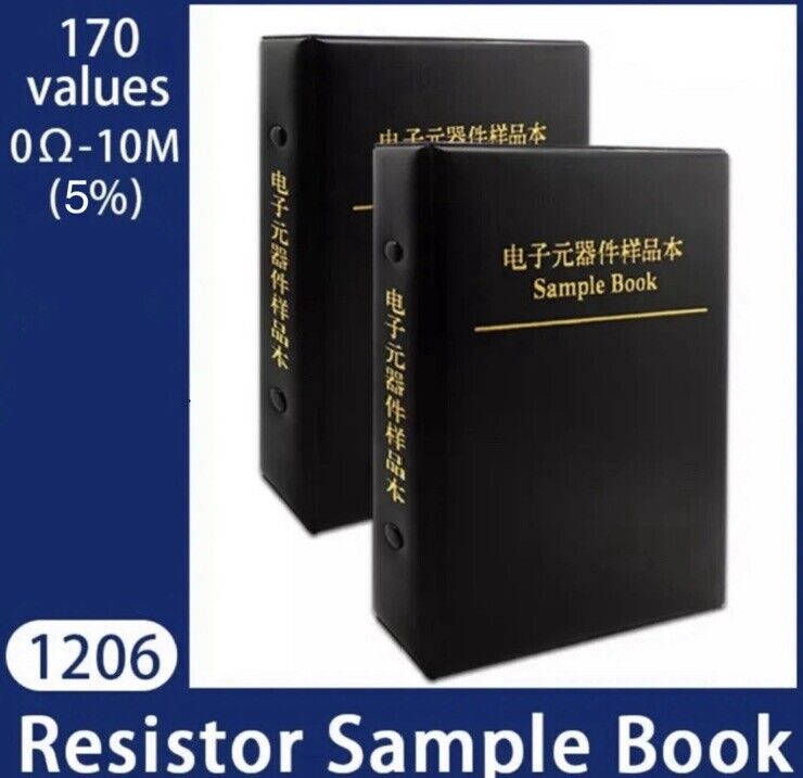 4250pcs 1206 SMD Resistor Chip SMT DIY Electronics 170 Values 5% Sample Book