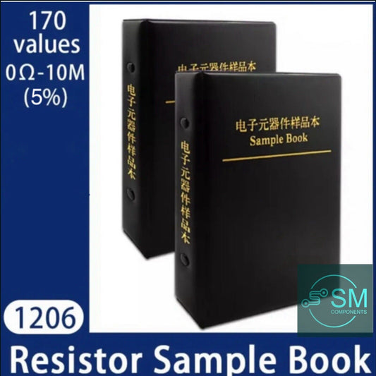 4250pcs 1206 SMD Resistor Chip SMT DIY Electronics 170 Values 5% Sample Book