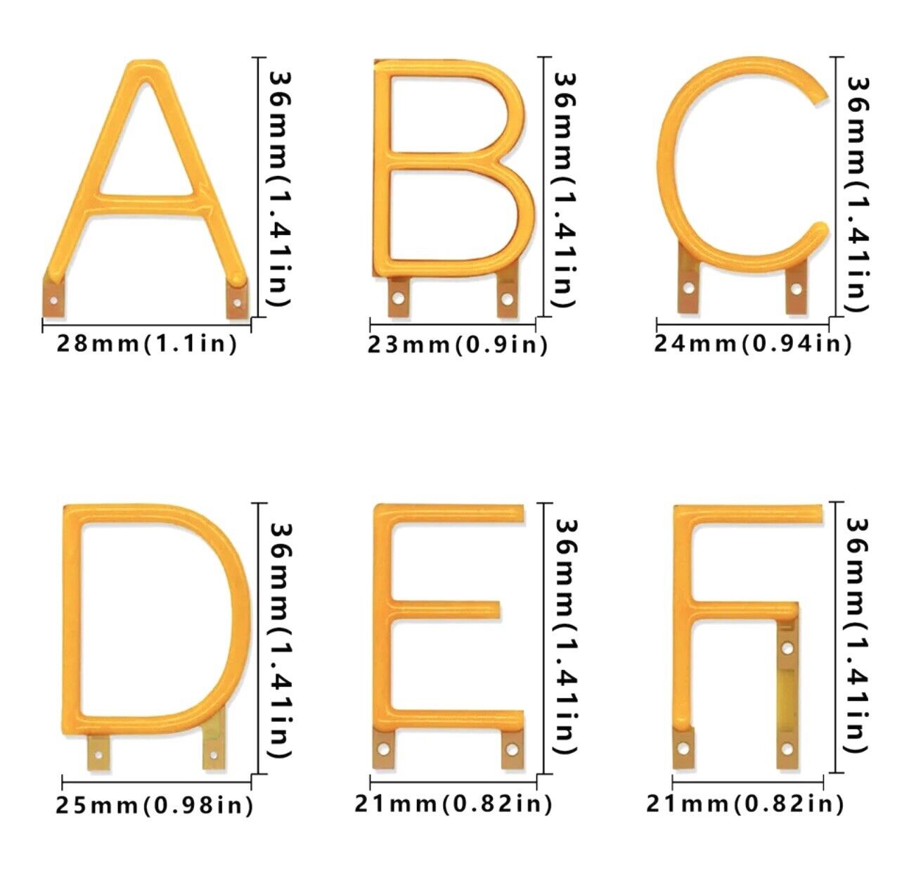 3V LED COB Rigid Filament A-Z Letters 2200K Party Name Birthday Light Emitting