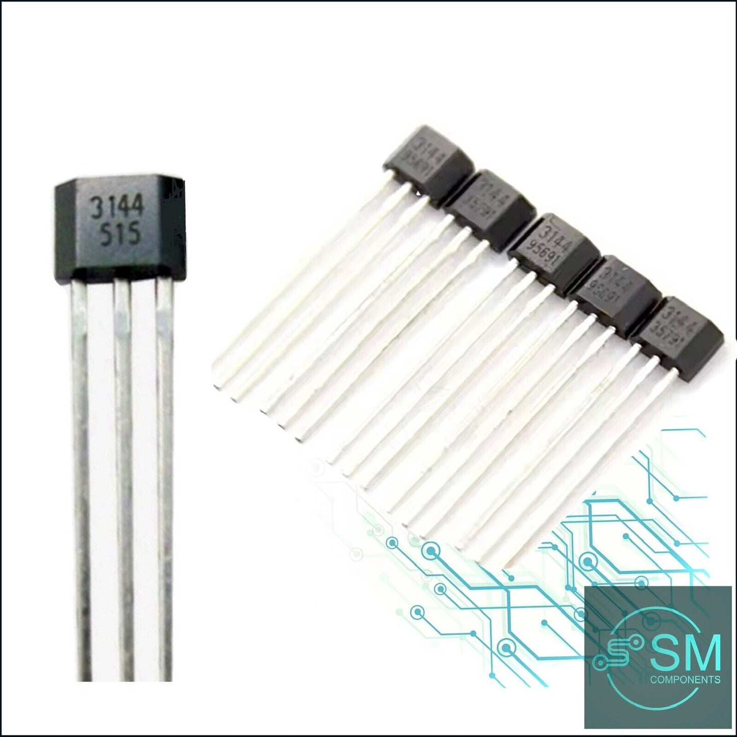 10Pcs A3144E AH3144E OH3144 Hall Effect Sensor Magnetic Detector