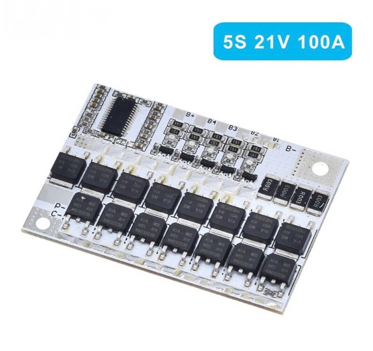 1PCS 3S-4S-5S BMS 12V-21V 100A Lithium Battery Protection Circuit Board Module