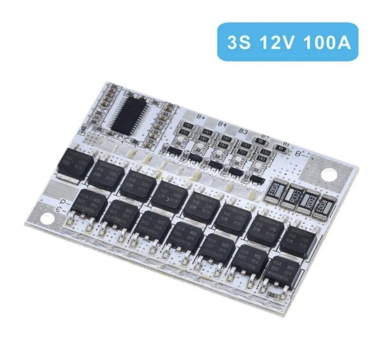 1PCS 3S-4S-5S BMS 12V-21V 100A Lithium Battery Protection Circuit Board Module