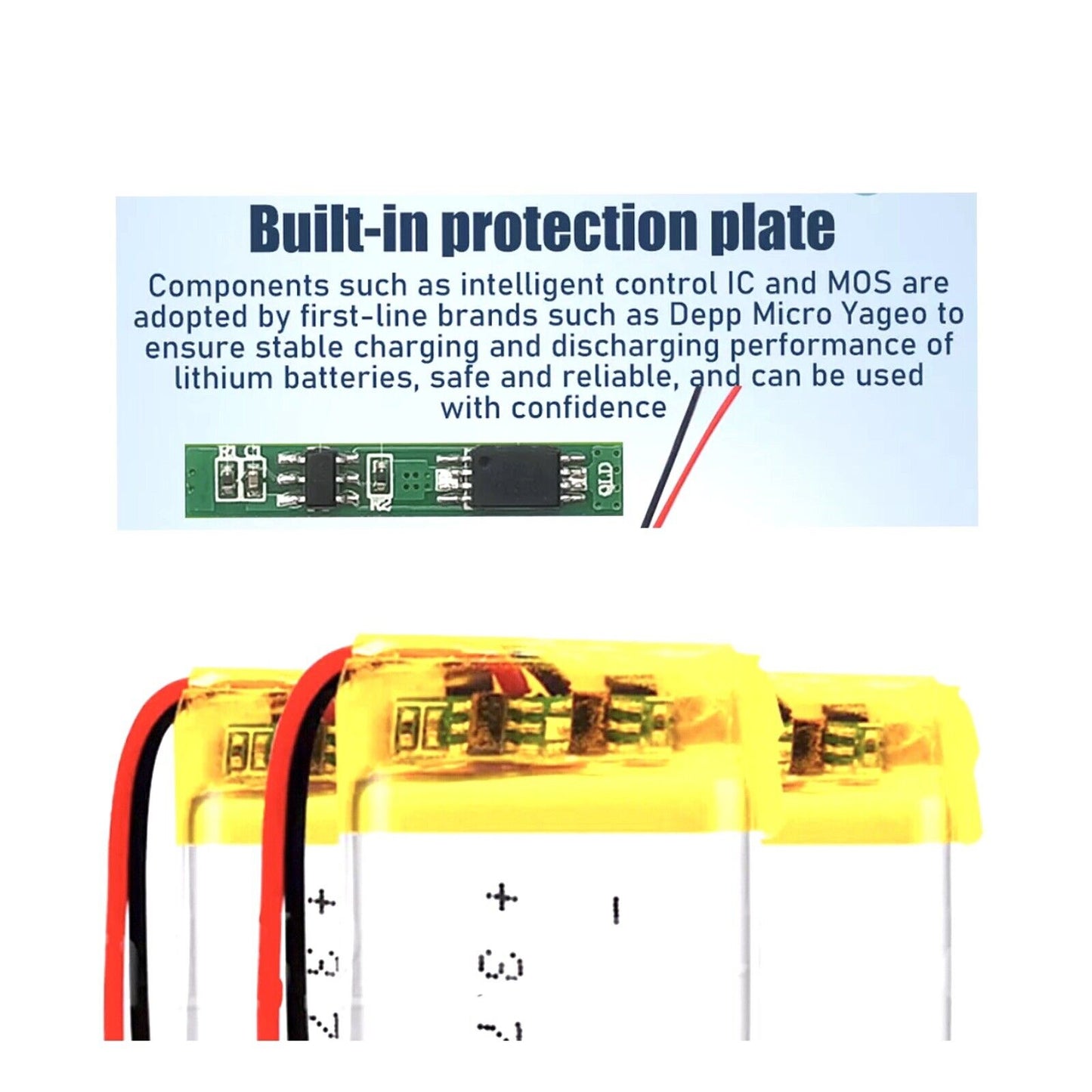 1 X Lithium Polymer Ion Liter Energy Battery LiPo 400mAh 3.7V 502530 JST-1.25mm