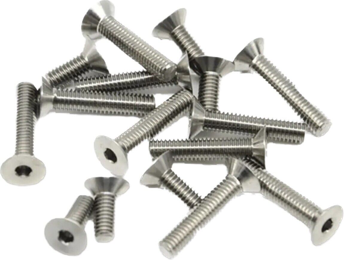 5-10PCS X Titanium Countersunk & Button Head Screws & Nuts Pure Grade 2-Ta2