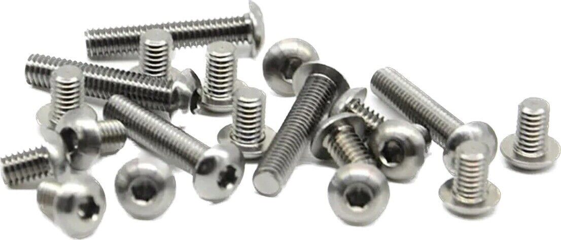 5-10PCS X Titanium Countersunk & Button Head Screws & Nuts Pure Grade 2-Ta2