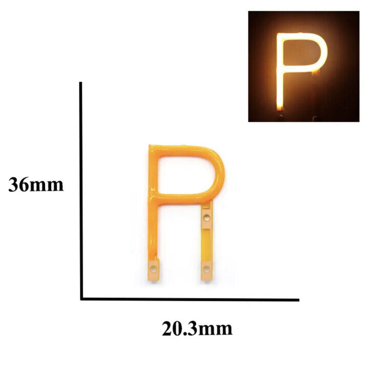 3V LED COB Rigid Filament A-Z Letters 2200K Party Name Birthday Light Emitting