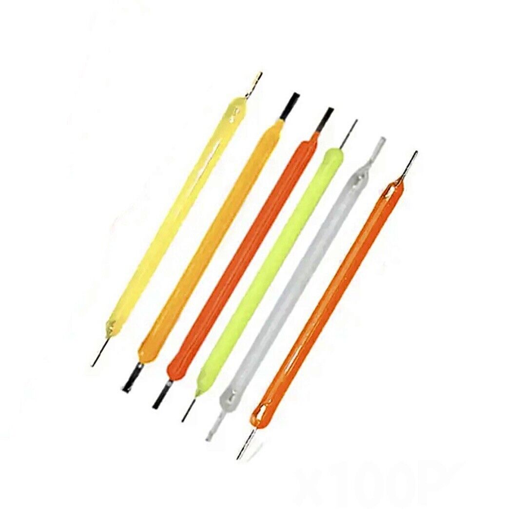 5PCS DC-3V LED Silicone Filaments Light Emitting Diodes Blue Green Red 54 & 68mm