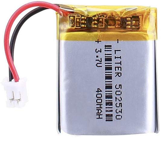 1 X Lithium Polymer Ion Liter Energy Battery LiPo 400mAh 3.7V 502530 JST-1.25mm