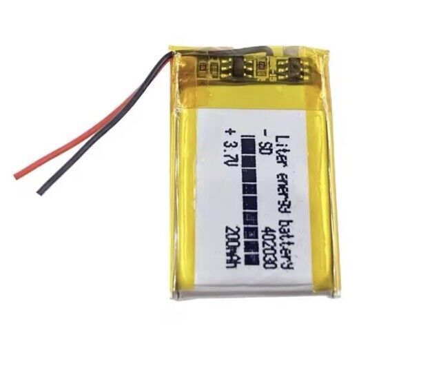 1 X Liter Energy Polymer Lithium Ion Battery LiPo 200mA 3.7V 402030 4x20x30