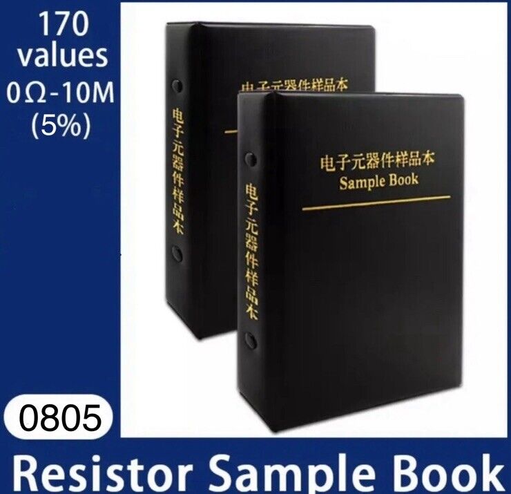 8500pcs 0805 SMD Resistor Chip SMT DIY Electronics 170 Values 5% Sample Book