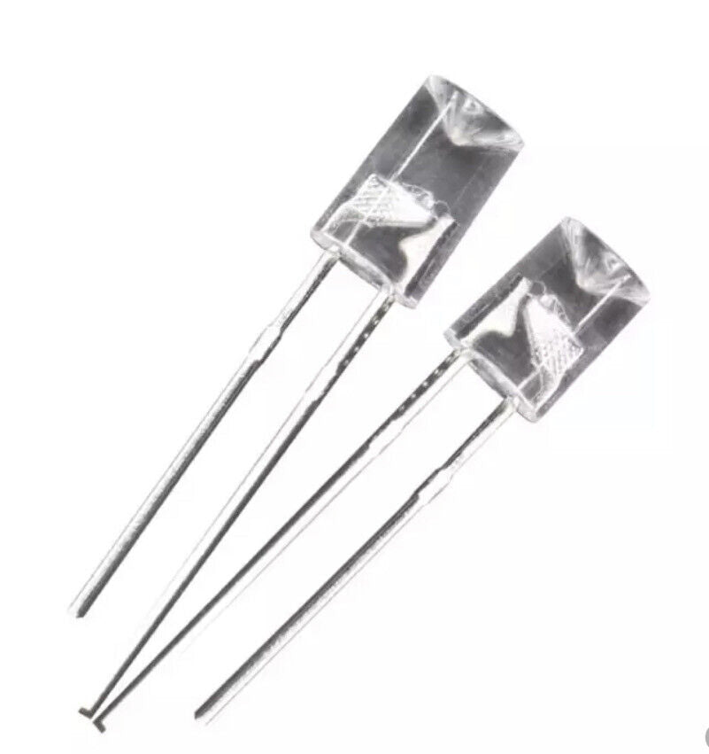 5mm Warm White Led Light Emitting Diode Flat Top Concave 100pcs Led Clear Top