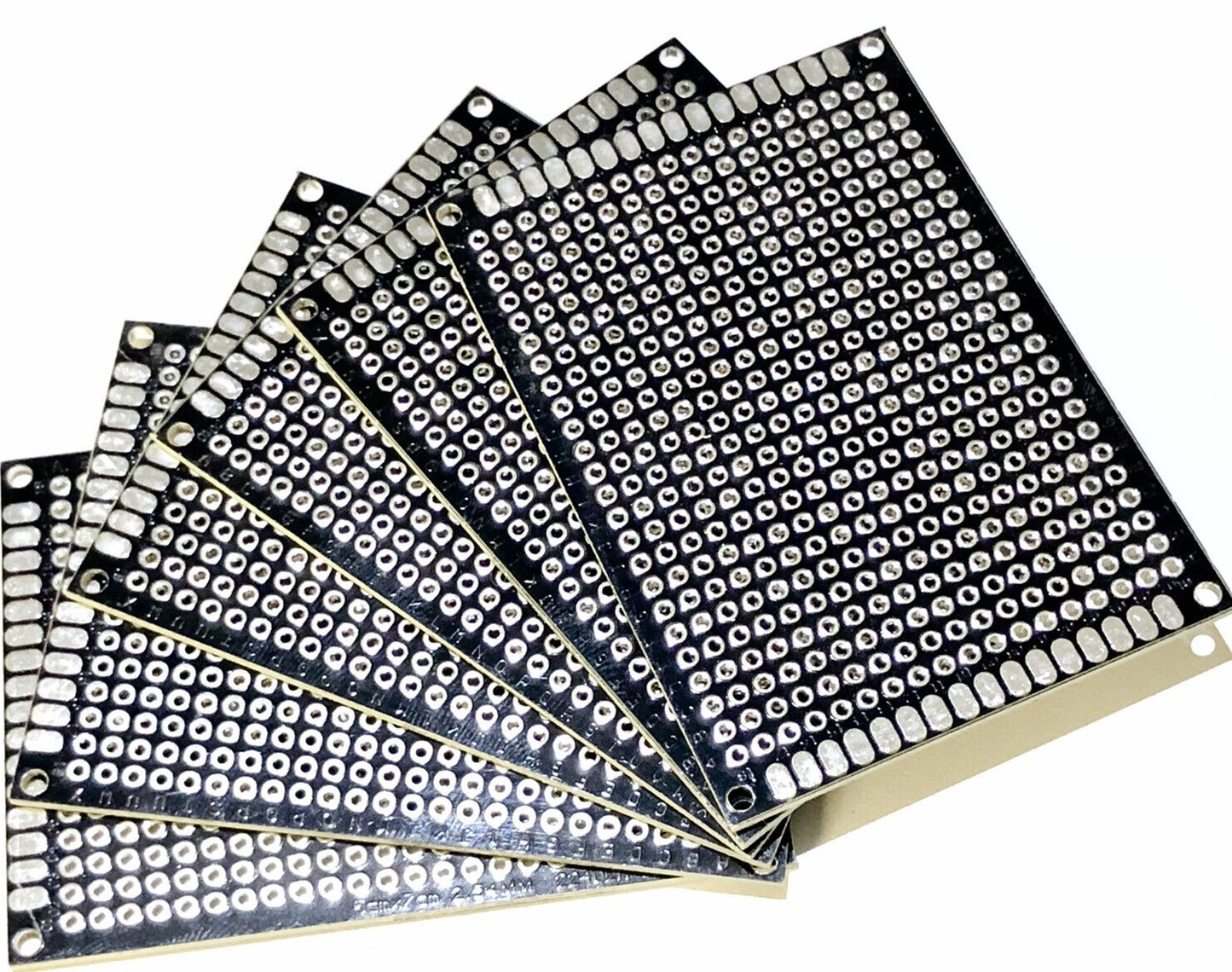 6pcs 70x50 Double Side FR4 Arduino Prototype Universal PCB Board Soldering BLACK