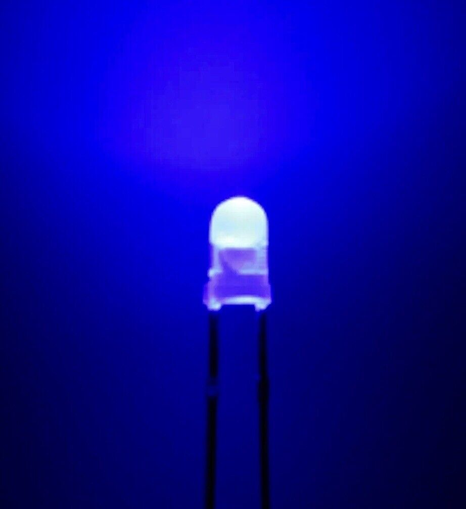 3mm Flashing DIFFUSED BLUE LEDS 100PCS Blinking LED Light Emitting Diodes 1.5hz