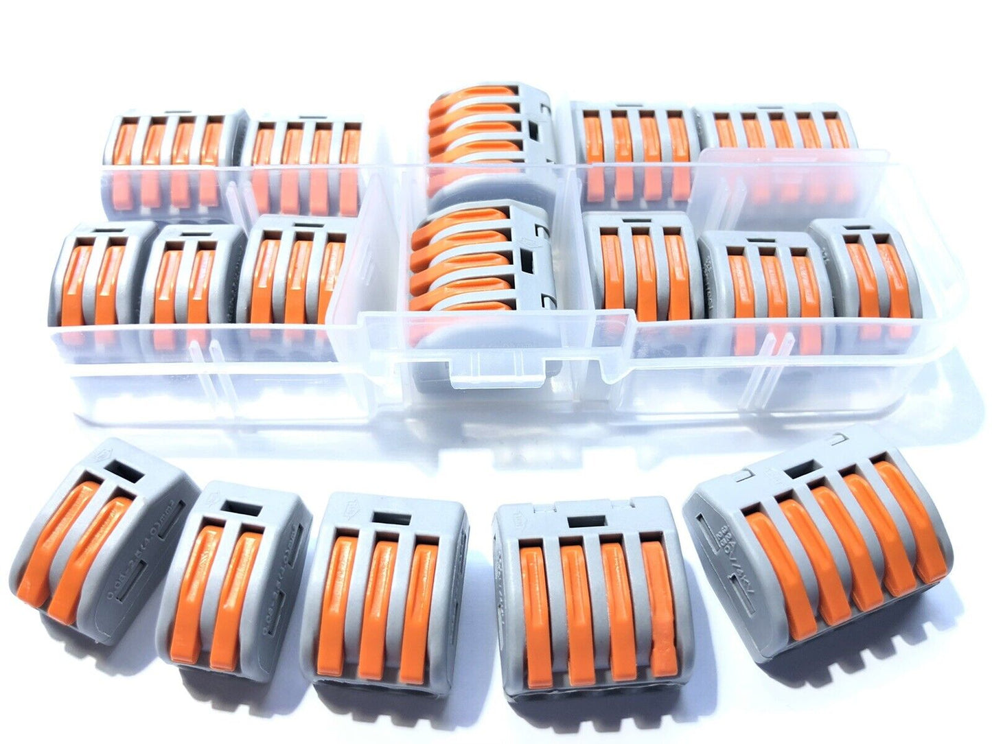 12pcs PCT 4 Styles Wire Connector Boxed Universal Terminal Block Wire Connector