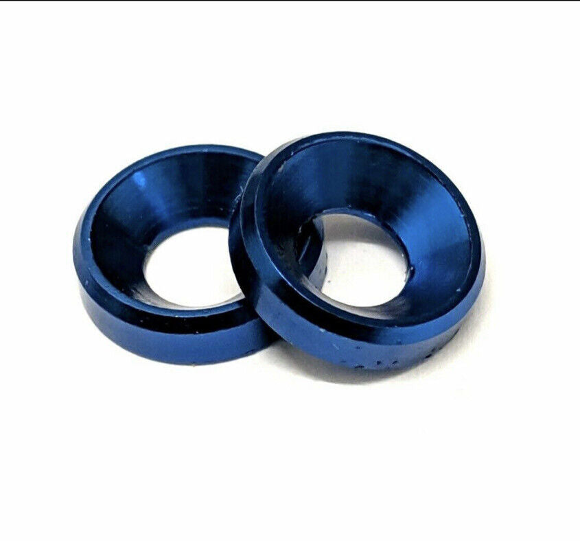 M3 10PCS BLUE Aluminium Washer For Counter Sunk Screw R/C Drone Automotive FPV