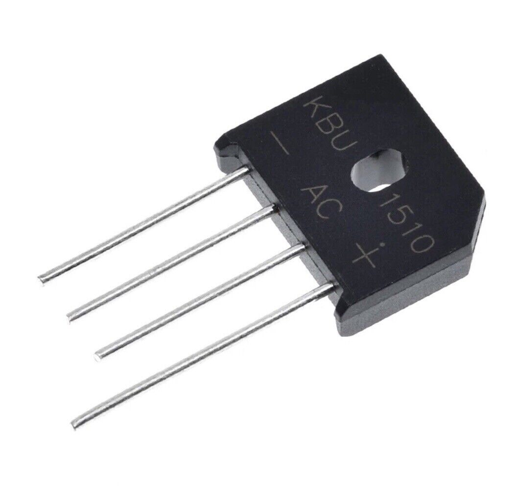 5PCS KBU1510 1000V 15A Full Wave Silicon Bridge Rectifier Electronics DIY (SIP4)