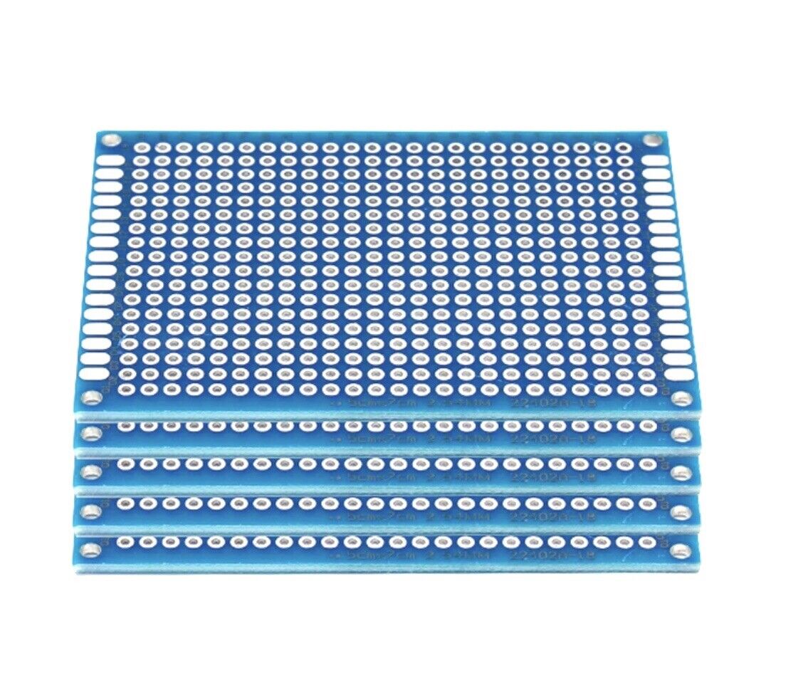 5Pcs 60x40 Double Sided FR4 Arduino Prototype Universal PCB Board DIY Soldering