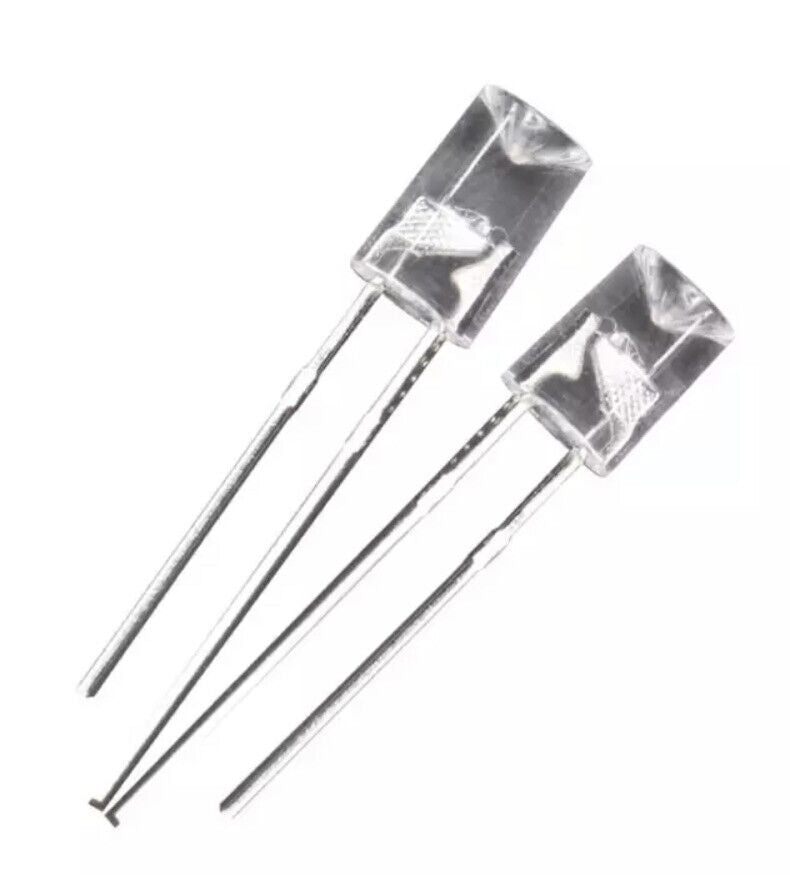 5mm Red Led Light Emitting Diode Flat Top Concave LED 100pcs (625-630nm)