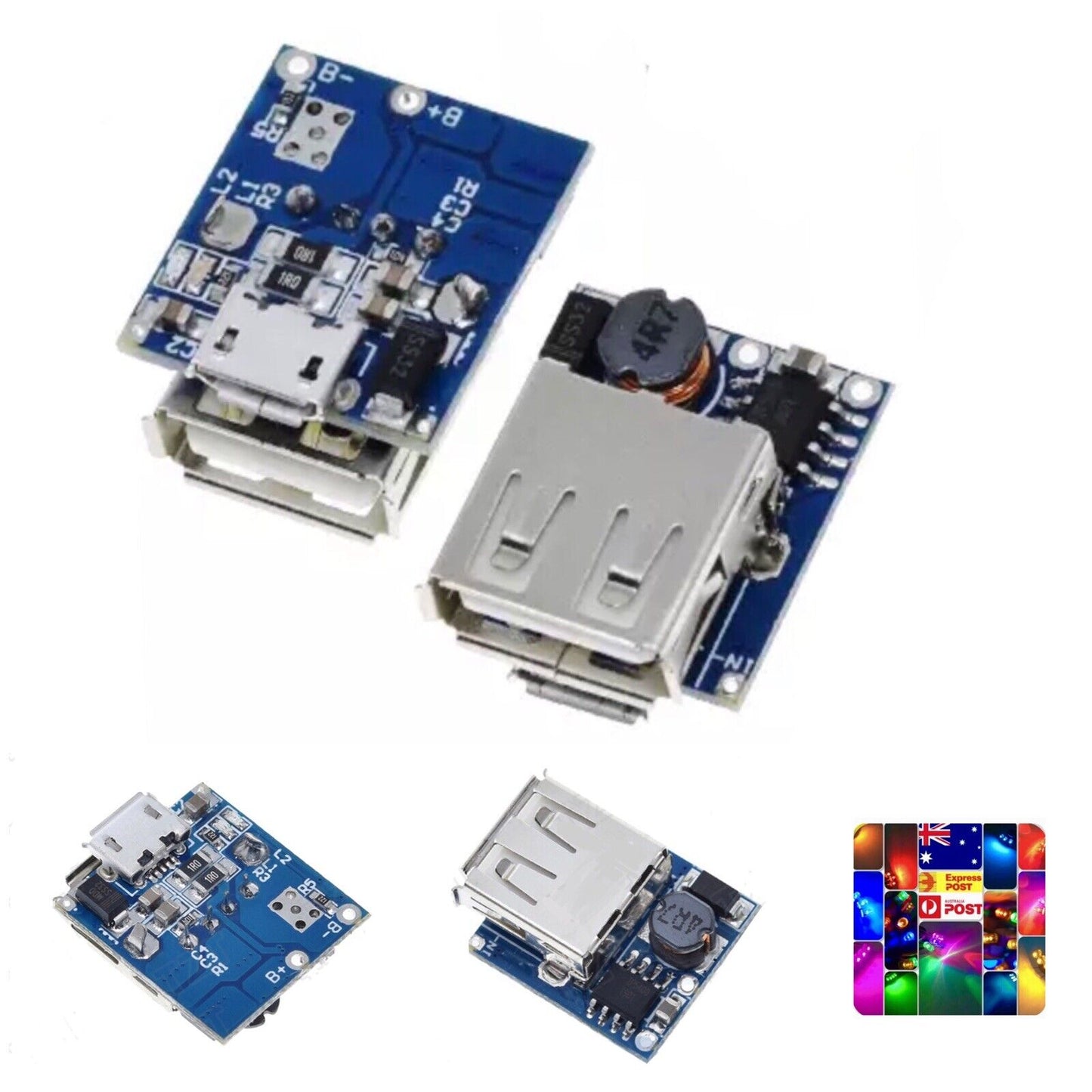 3PCS Micro USB 5V 1.2A Boost Converter Step-Up Lithium Battery Charging Module