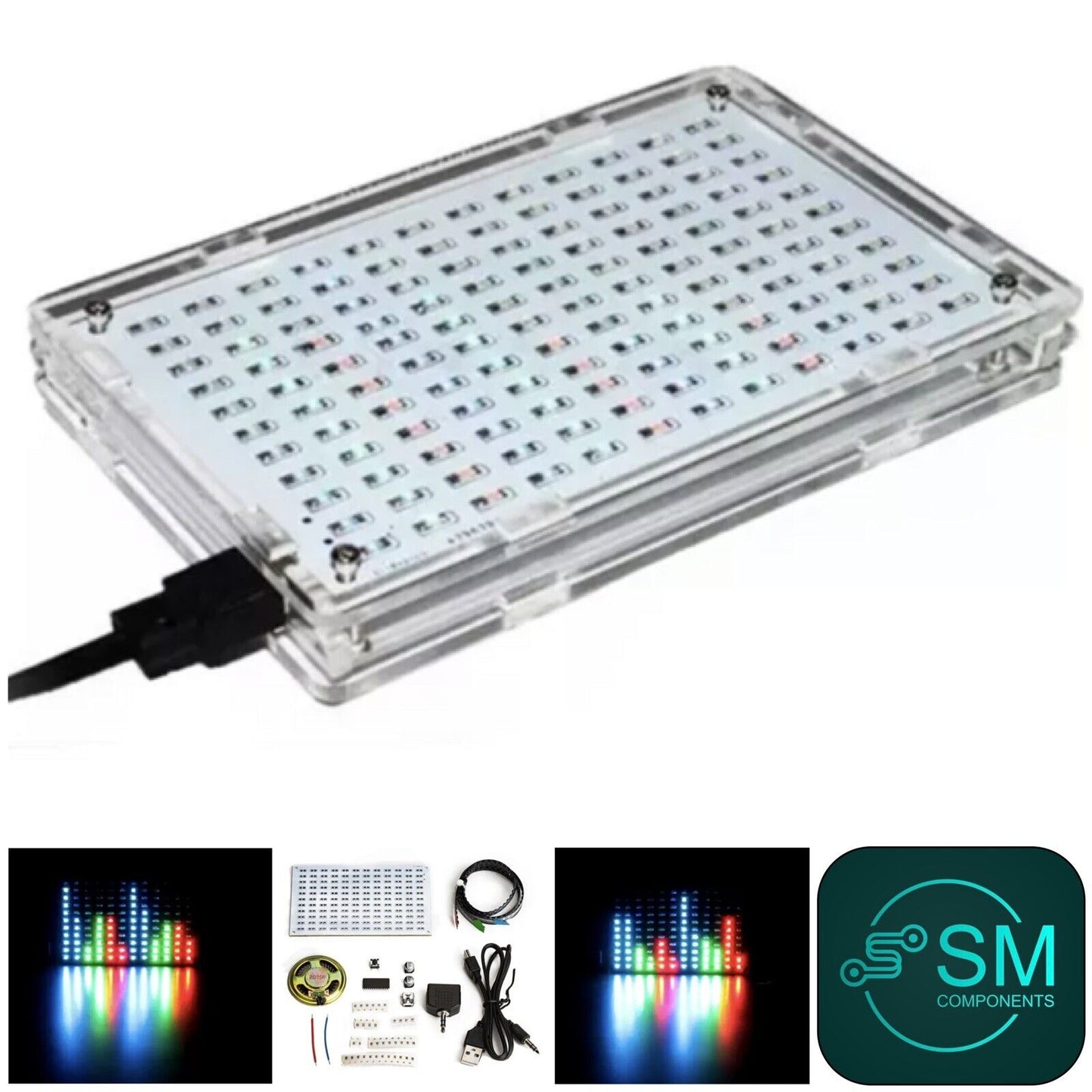 DIY Led Music Spectrum SMD Soldering Display Flashing Light Electronic Component