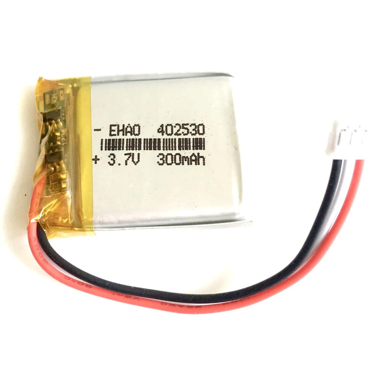 1 Polymer Lithium Ion Battery LiPo 300mA 3.7V 402530 4x25x30 3 Wire JST ZH1.5mm