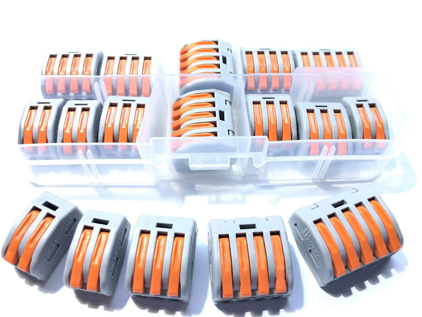 12pcs PCT 4 Styles Wire Connector Boxed Universal Terminal Block Wire Connector