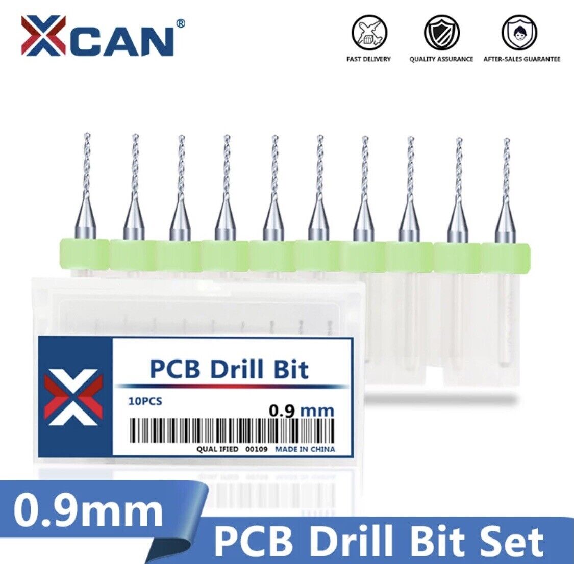 10Pcs 0.9mm PCB Print Circuit Board Carbide Mini Micro Drill Bit Set