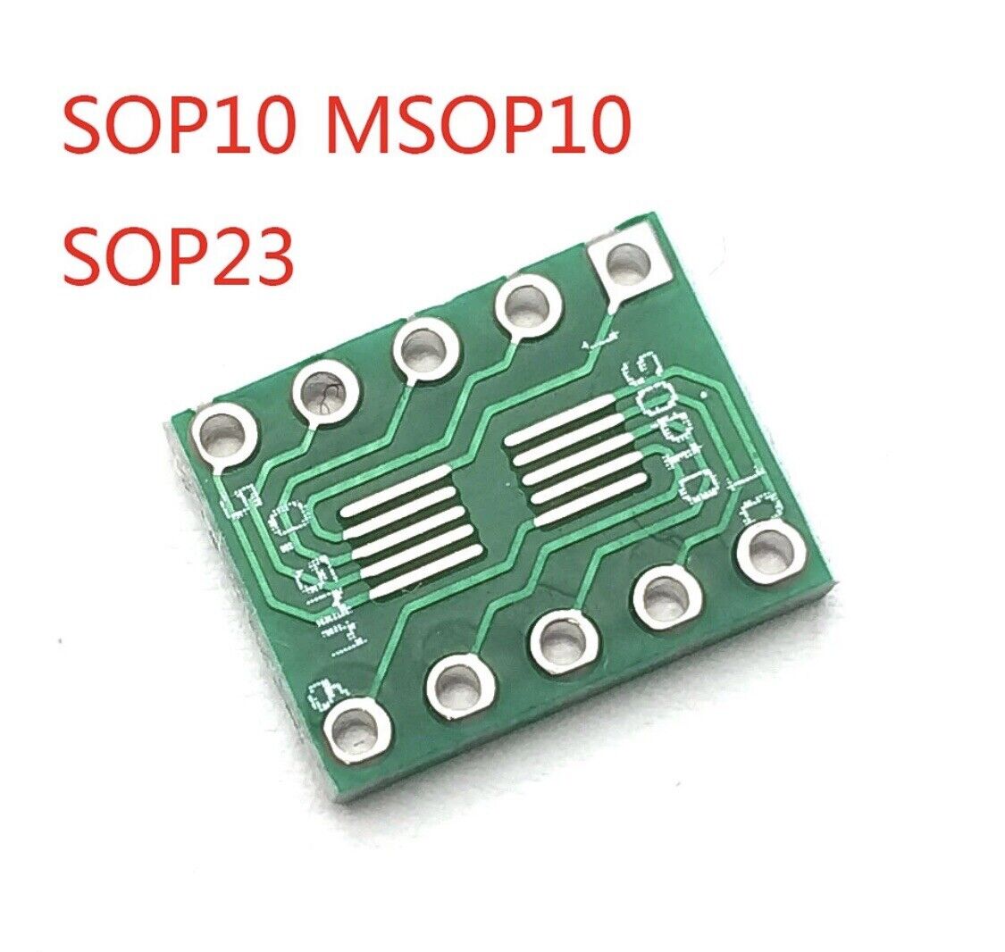 15PCS SOP10 TSSOP10  SSOP10 to DIP10 Transfer Board DIP Pin Board Pitch Adapter